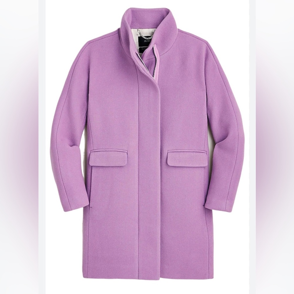 J Crew New Cocoon Coat in Wisteria Tree Purple Women's Coat